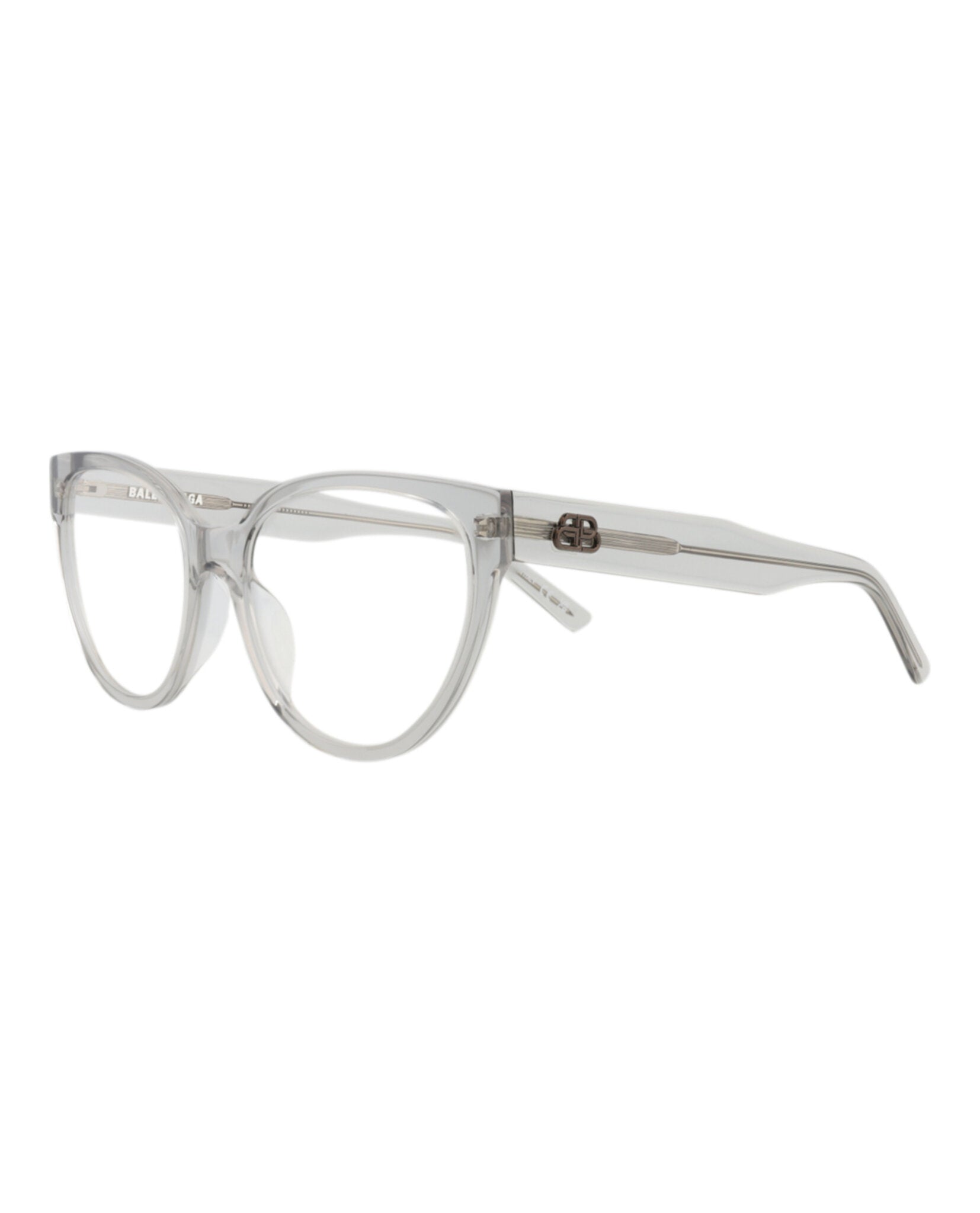 Balenciaga Womens Cat Eye Grey Grey Transparent Fashion Designer Eyewear
