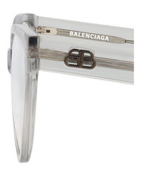 Balenciaga Womens Cat Eye Grey Grey Transparent Fashion Designer Eyewear