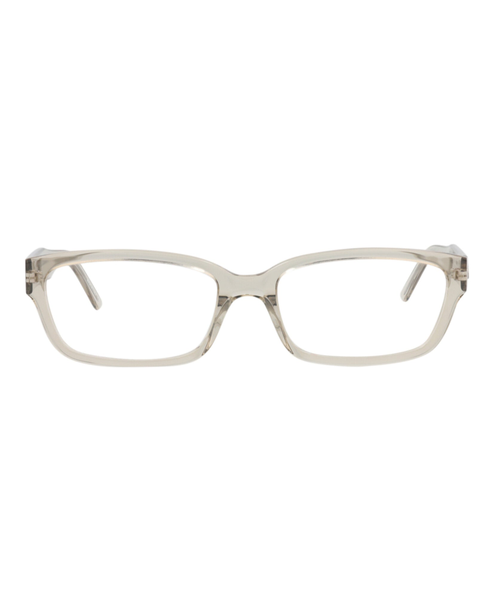 Balenciaga Womens Square/Rectangle Beige Beige Transparent Fashion Designer Eyewear