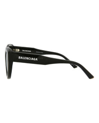 Balenciaga Womens Cat Eye Black Black Grey Fashion Designer Eyewear