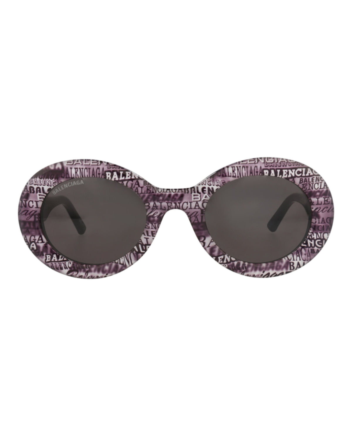Balenciaga Balenciaga Womens Round/Oval Black Black Grey Fashion Designer Eyewear