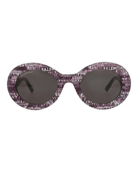 Balenciaga Balenciaga Womens Round/Oval Black Black Grey Fashion Designer Eyewear