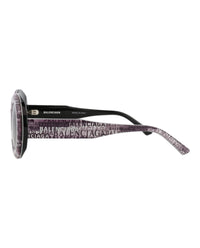 Balenciaga Balenciaga Womens Round/Oval Black Black Grey Fashion Designer Eyewear