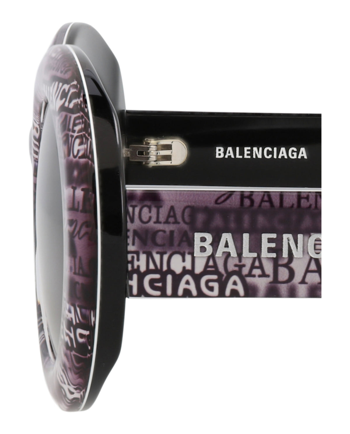 Balenciaga Balenciaga Womens Round/Oval Black Black Grey Fashion Designer Eyewear