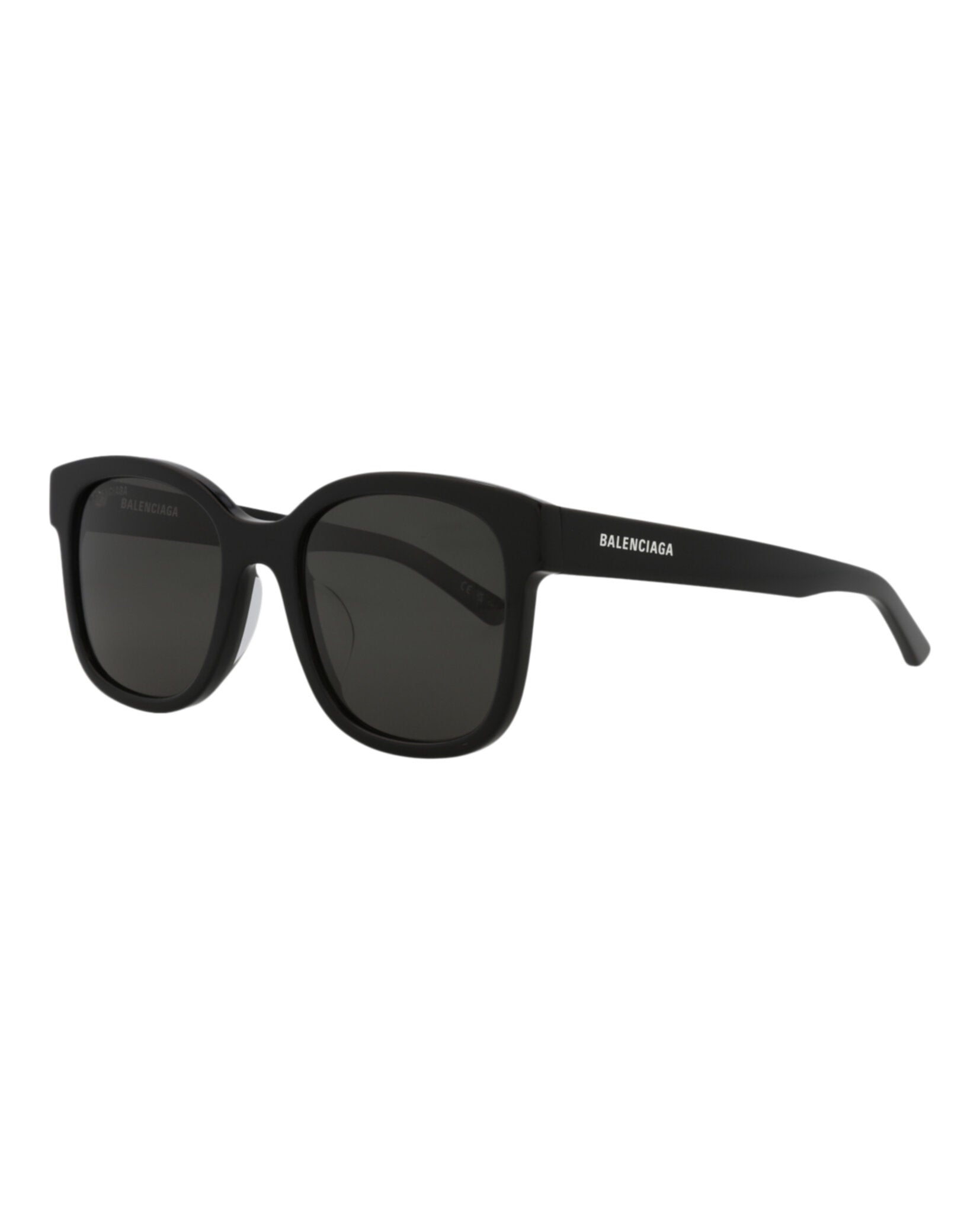Balenciaga Unisex Square/Rectangle Black Black Grey Fashion Designer Eyewear