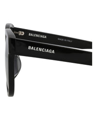 Balenciaga Unisex Square/Rectangle Black Black Grey Fashion Designer Eyewear