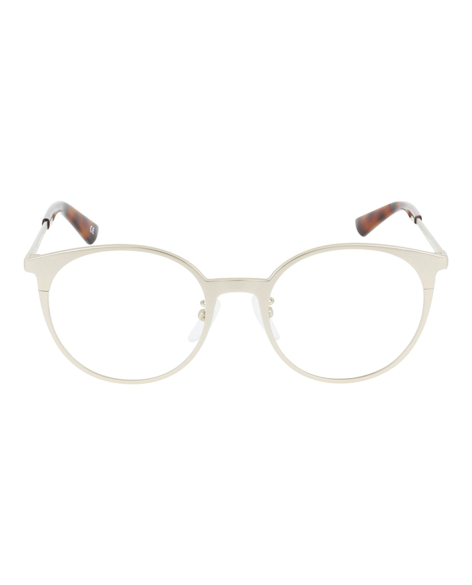 Balenciaga Womens Round/Oval Gold Gold Transparent Fashion Designer Eyewear