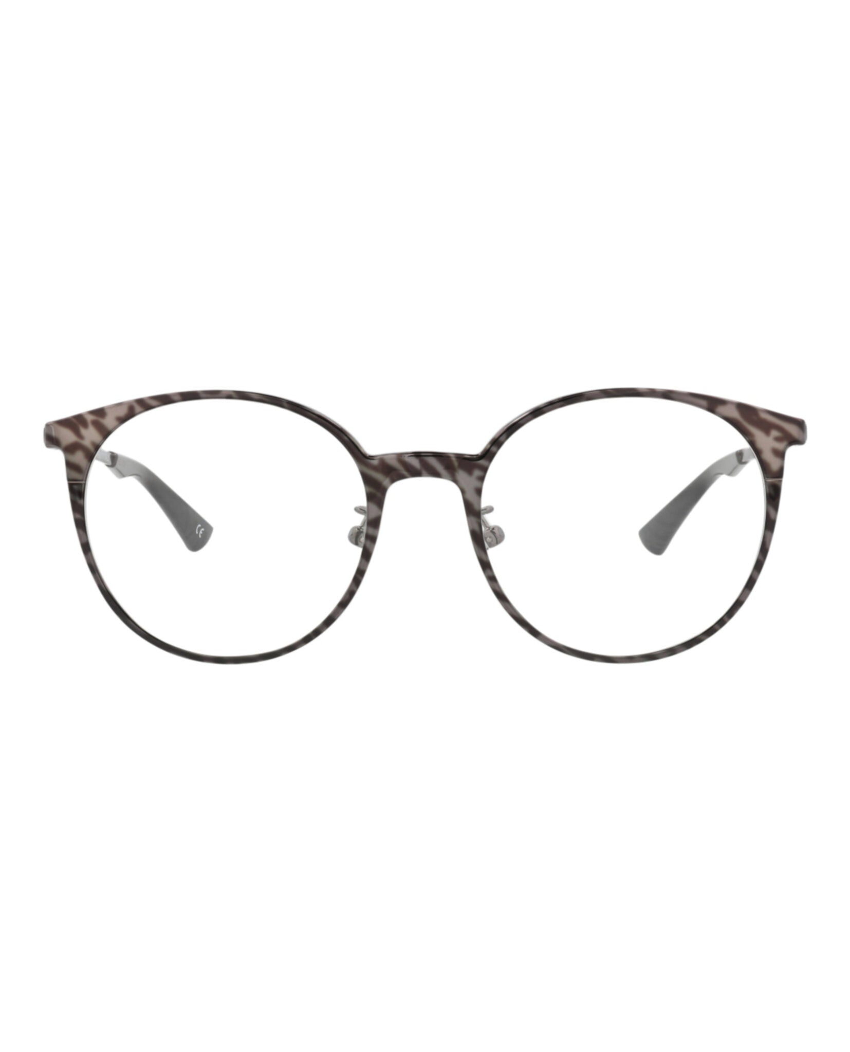 Balenciaga Womens Round/Oval Ruthenium Ruthenium Transparent Fashion Designer Eyewear