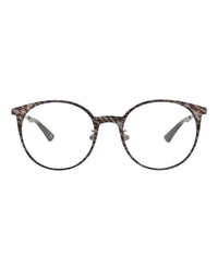 Balenciaga Womens Round/Oval Ruthenium Ruthenium Transparent Fashion Designer Eyewear