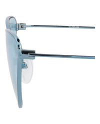 Balenciaga Balenciaga Womens Cat Eye Light Blue Light Blue Light Blue Fashion Designer Eyewear