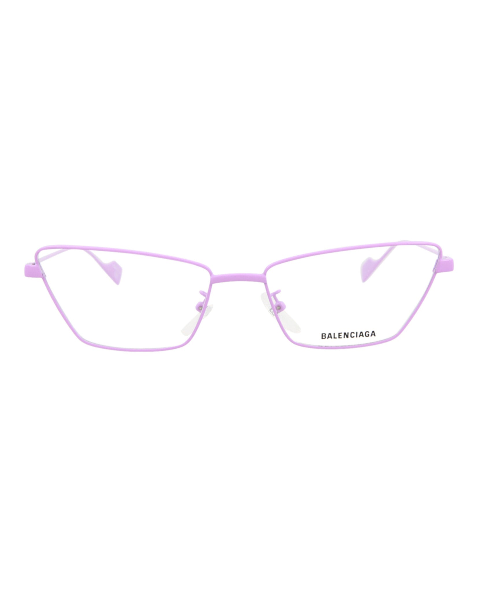 Balenciaga Womens Cat Eye Violet Violet Transparent Fashion Designer Eyewear