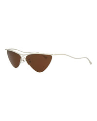 Balenciaga Balenciaga Womens Cat Eye Silver Silver Brown Fashion Designer Eyewear
