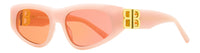 Balenciaga Cateye Sunglasses BB0095S 003 Pink 53mm Pink