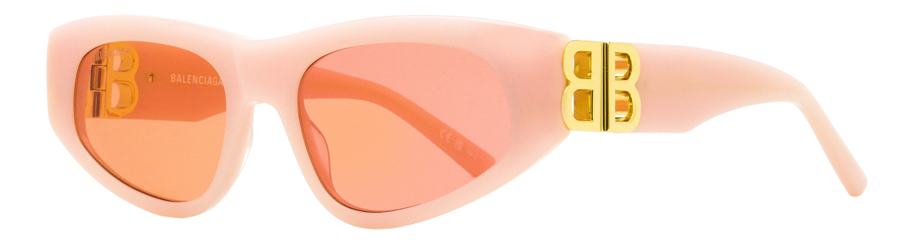 Balenciaga Cateye Sunglasses BB0095S 003 Pink 53mm Pink