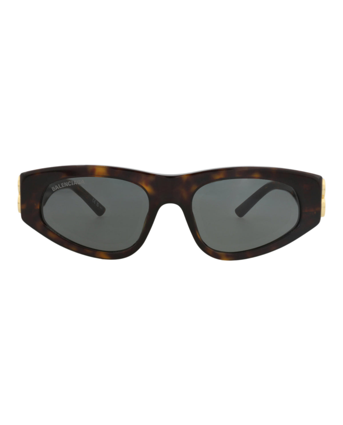 Balenciaga Womens Cat Eye Havana Gold Green Fashion Designer Eyewear