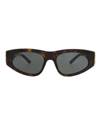 Balenciaga Womens Cat Eye Havana Gold Green Fashion Designer Eyewear