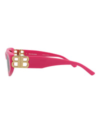 Balenciaga Balenciaga Womens Cat Eye Pink Gold Grey Fashion Designer Eyewear