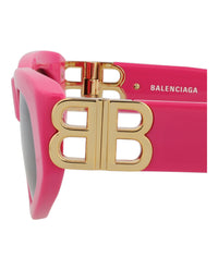 Balenciaga Balenciaga Womens Cat Eye Pink Gold Grey Fashion Designer Eyewear