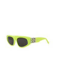 Balenciaga Womens Cat Eye Yellow Silver Grey Fashion Designer Eyewear