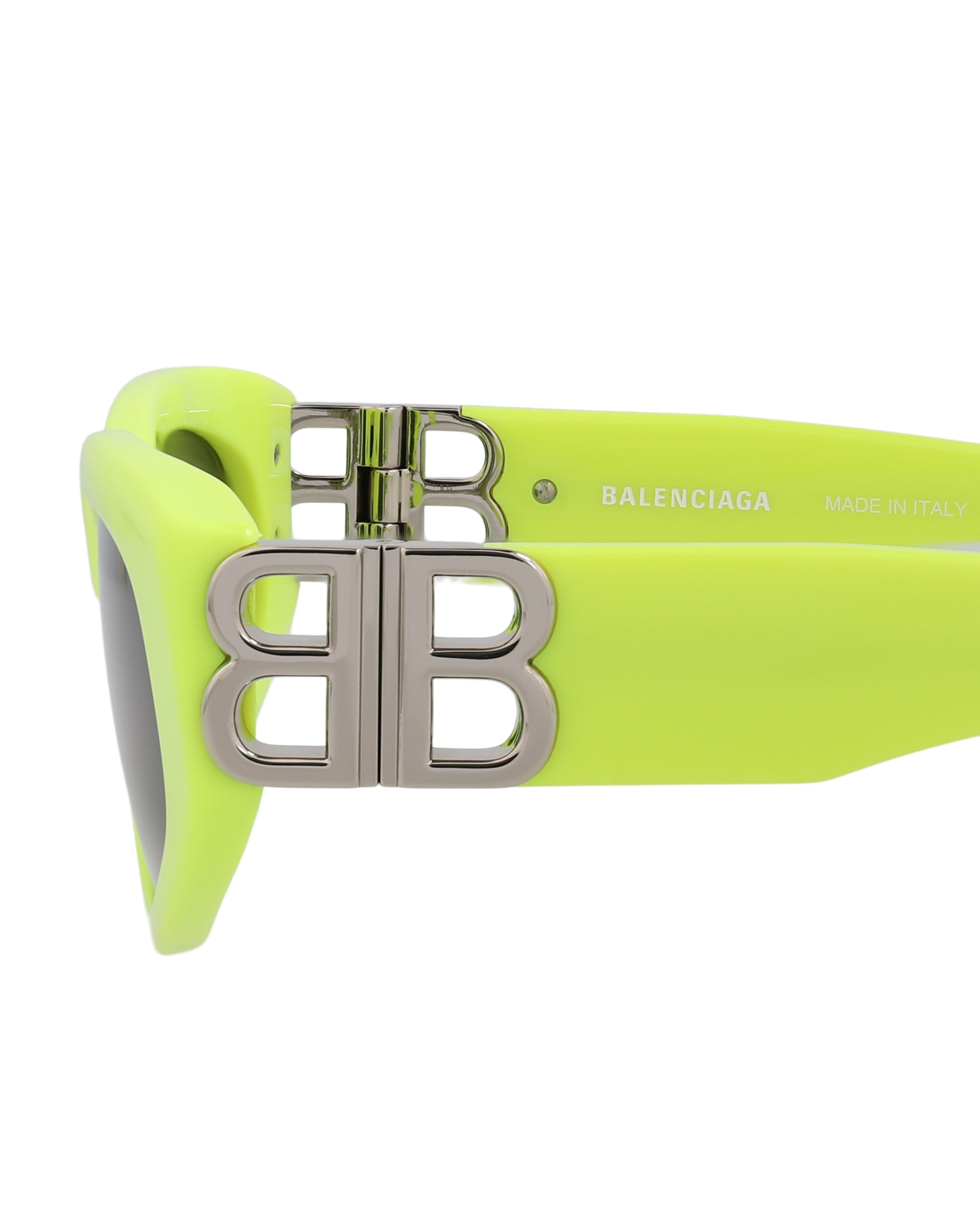 Balenciaga Womens Cat Eye Yellow Silver Grey Fashion Designer Eyewear