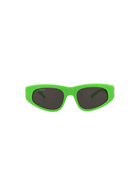 Balenciaga Womens Cat Eye Green Silver Grey Fashion Designer Eyewear