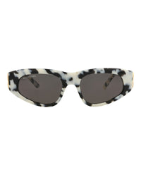 Balenciaga Womens Cat Eye Havana Gold Grey Fashion Designer Eyewear