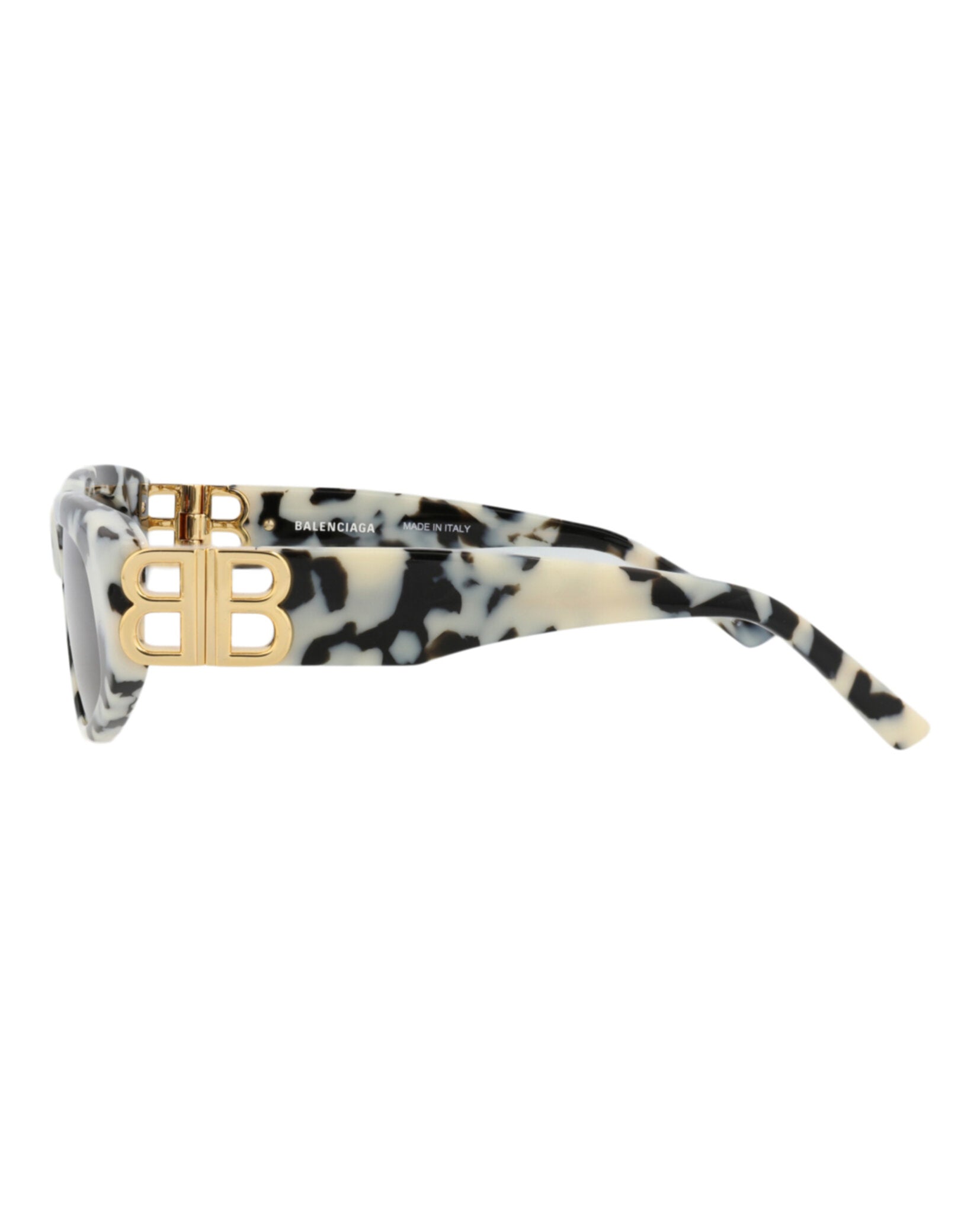 Balenciaga Womens Cat Eye Havana Gold Grey Fashion Designer Eyewear