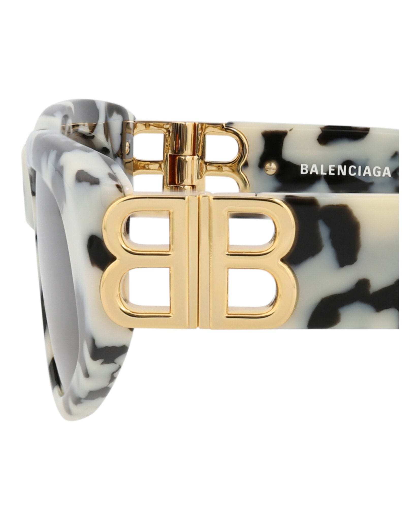 Balenciaga Womens Cat Eye Havana Gold Grey Fashion Designer Eyewear