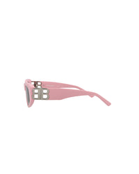 Balenciaga Womens Cat Eye Pink Silver Grey Fashion Designer Eyewear