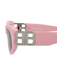 Balenciaga Womens Cat Eye Pink Silver Grey Fashion Designer Eyewear