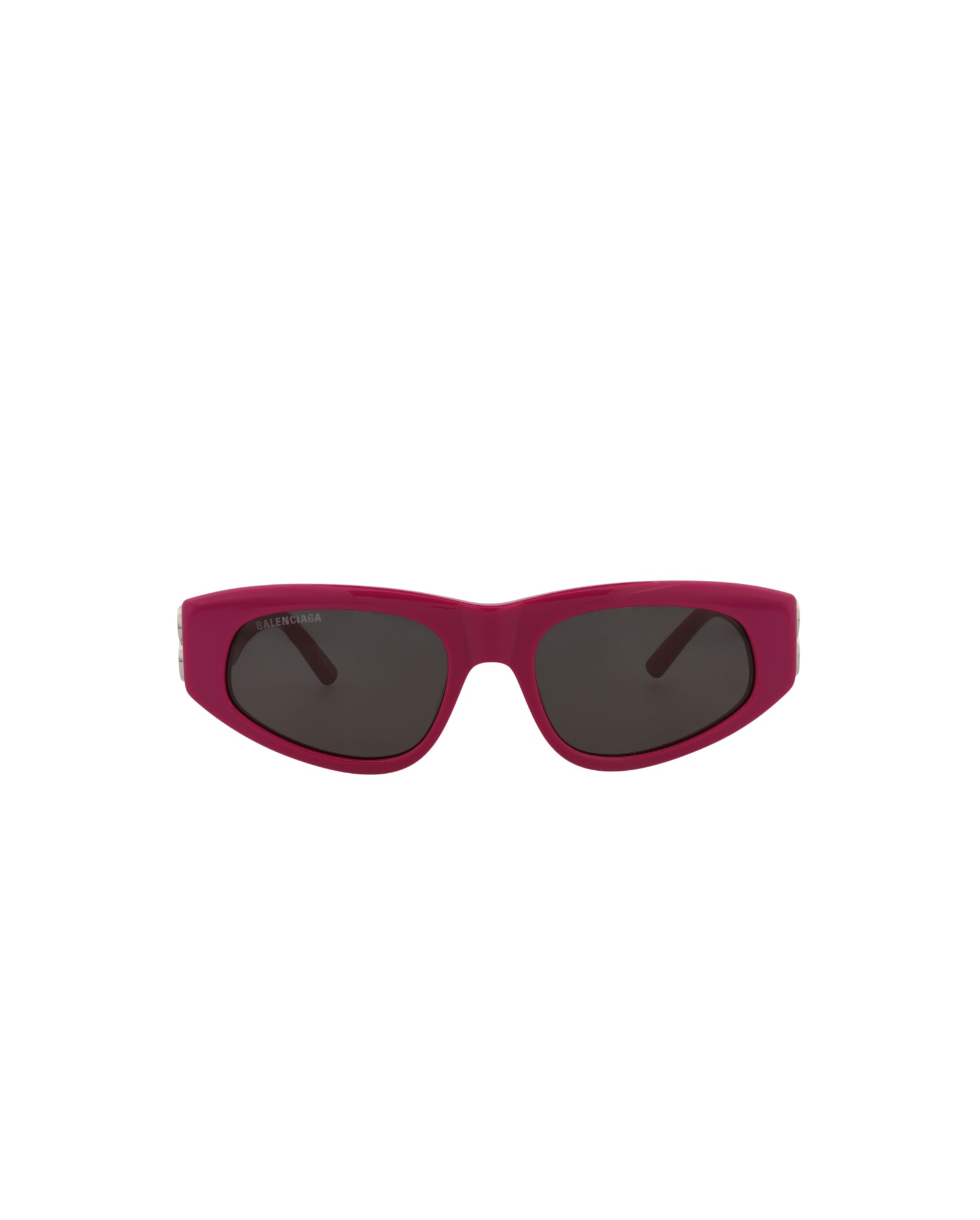 Balenciaga Womens Cat Eye Fuchsia Silver Grey Fashion Designer Eyewear