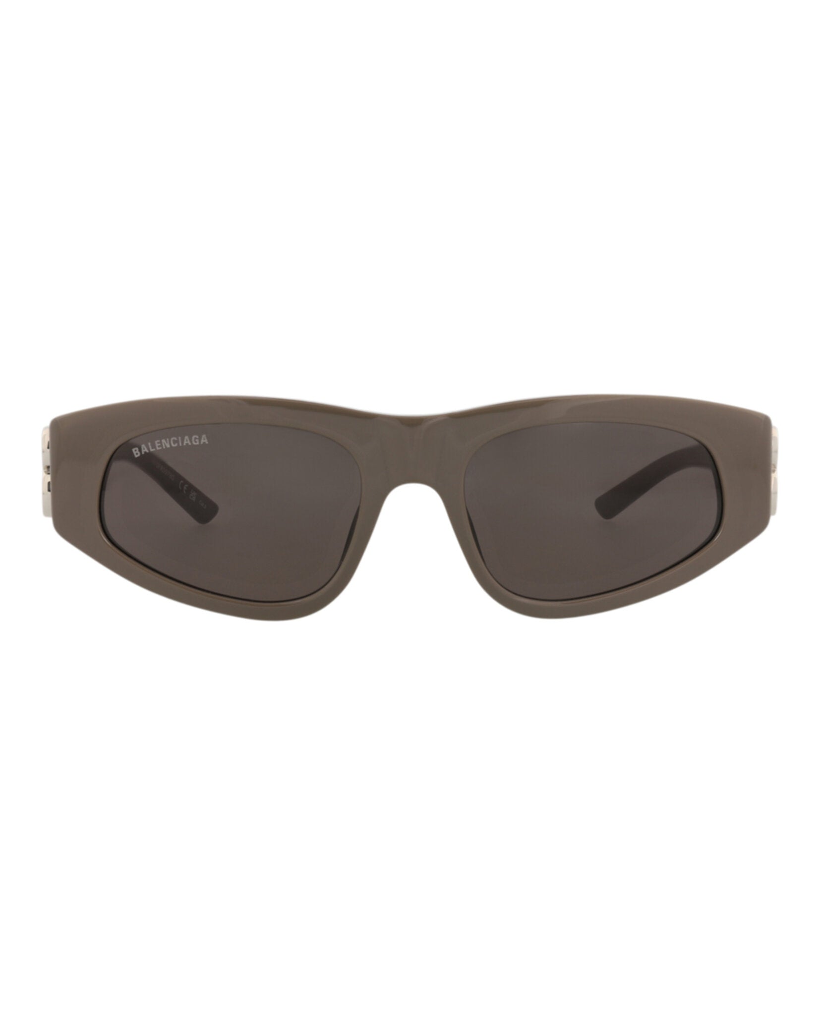 Balenciaga Balenciaga Womens Cat Eye Brown Silver Grey Fashion Designer Eyewear