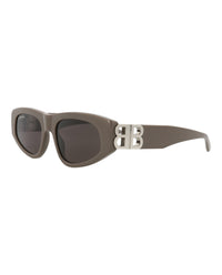 Balenciaga Balenciaga Womens Cat Eye Brown Silver Grey Fashion Designer Eyewear