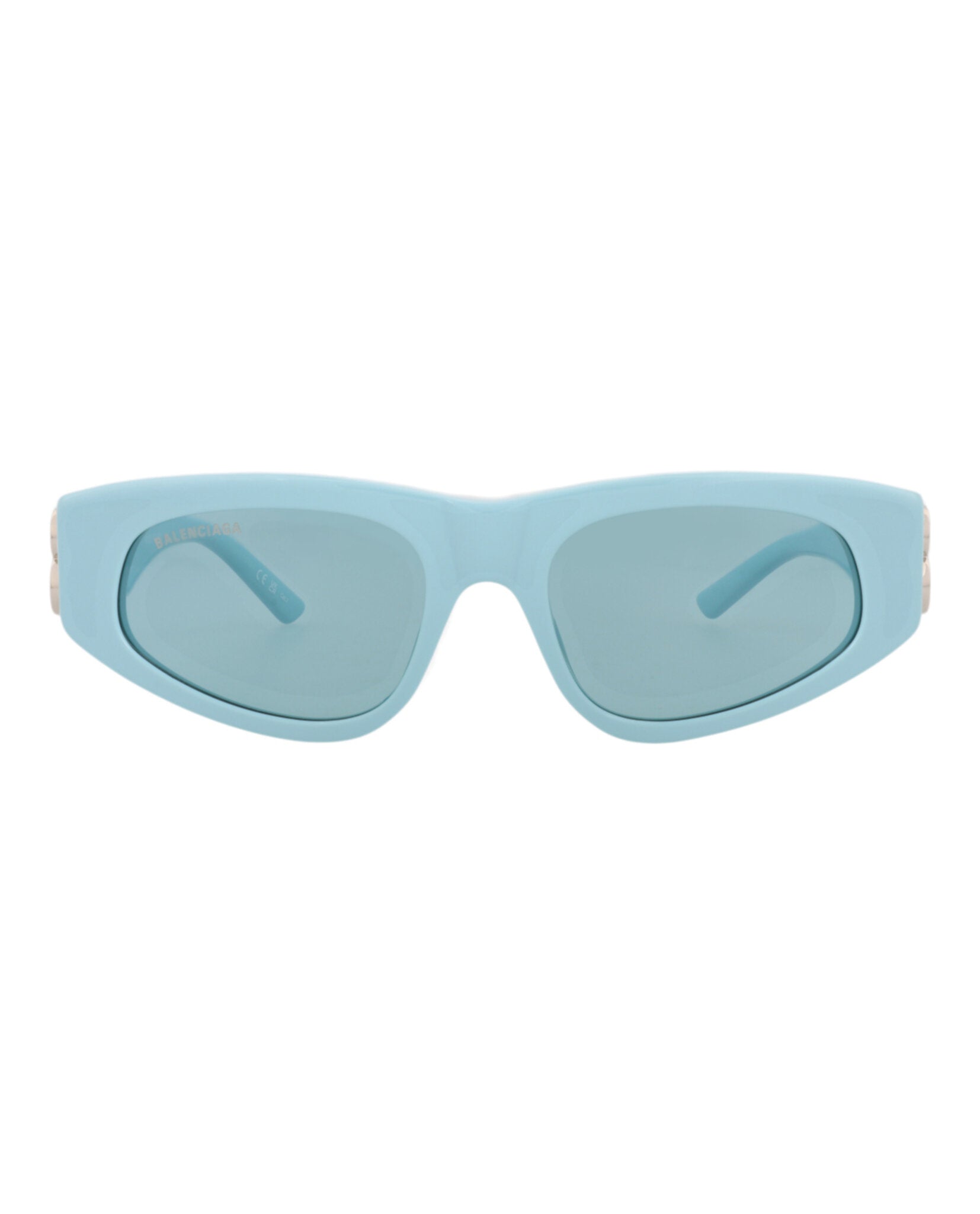 Balenciaga Balenciaga Womens Cat Eye Blue Silver Light Blue Fashion Designer Eyewear