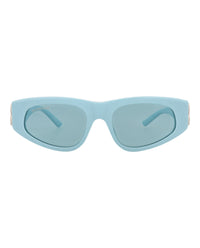 Balenciaga Balenciaga Womens Cat Eye Blue Silver Light Blue Fashion Designer Eyewear