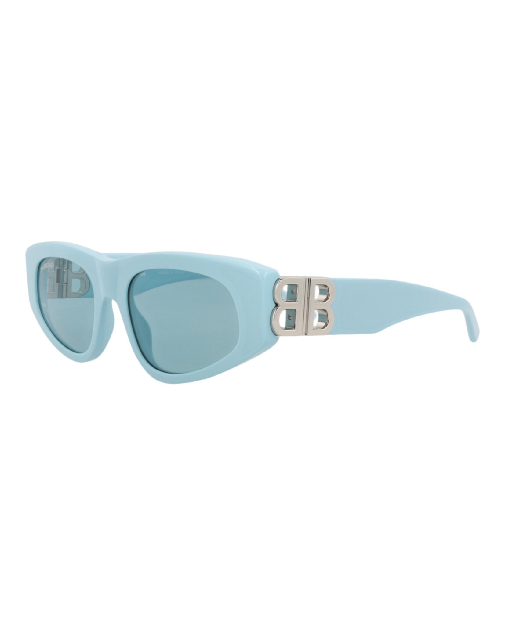 Balenciaga Balenciaga Womens Cat Eye Blue Silver Light Blue Fashion Designer Eyewear