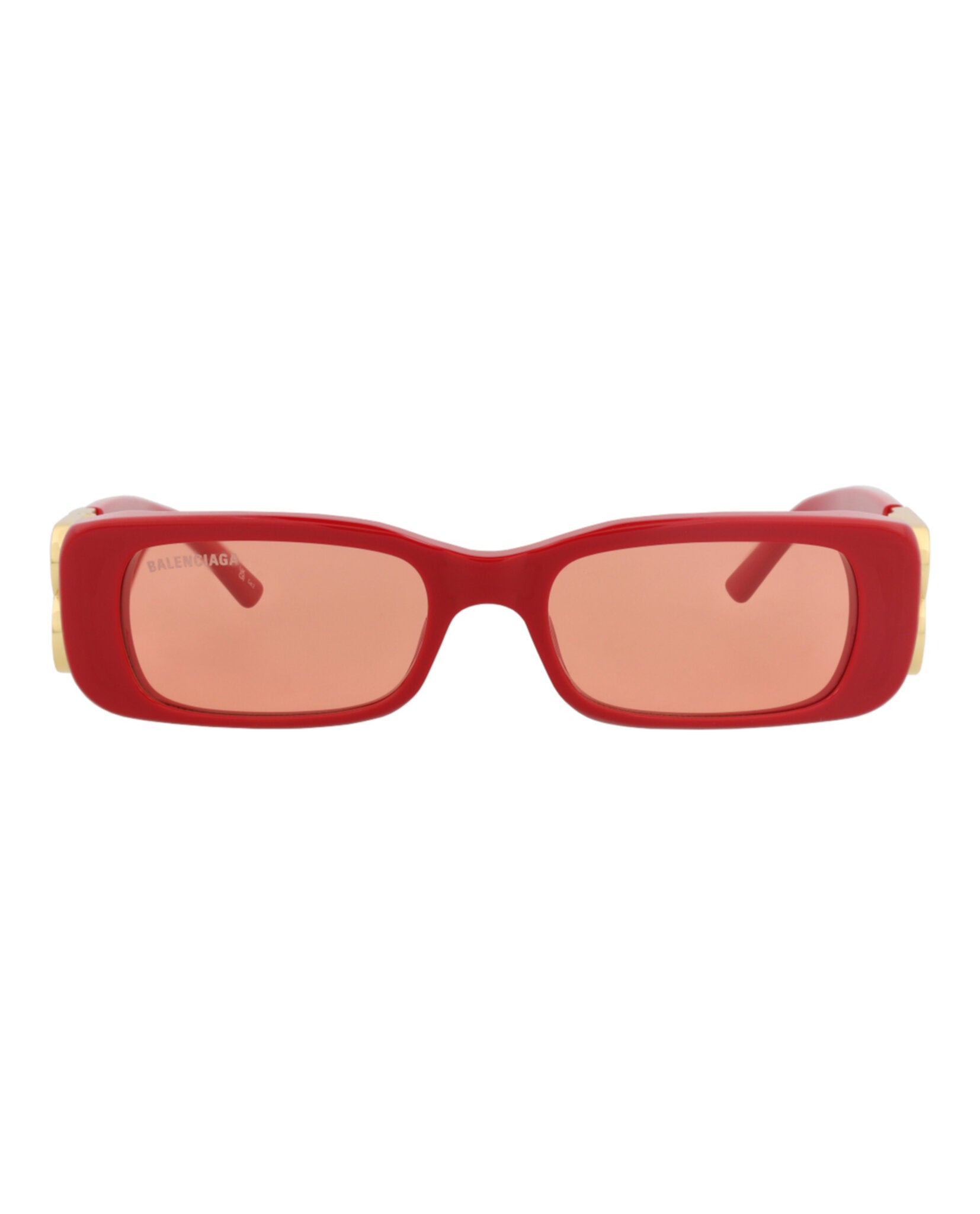 Balenciaga Balenciaga Womens Square/Rectangle Red Gold Red Fashion Designer Eyewear