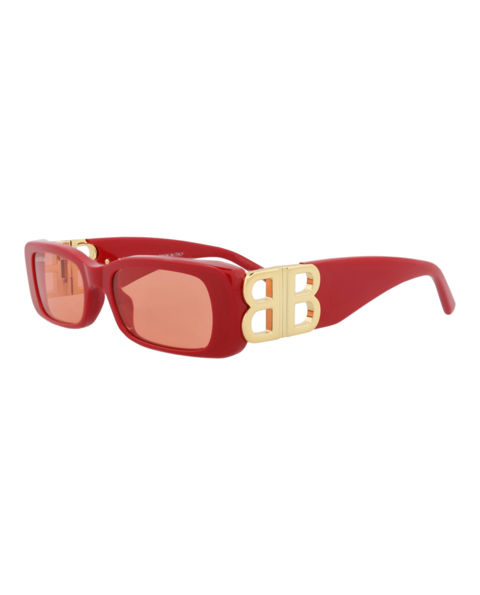 Balenciaga Balenciaga Womens Square/Rectangle Red Gold Red Fashion Designer Eyewear