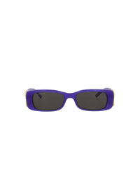 Balenciaga Womens Square/Rectangle Violet Gold Grey Fashion Designer Eyewear