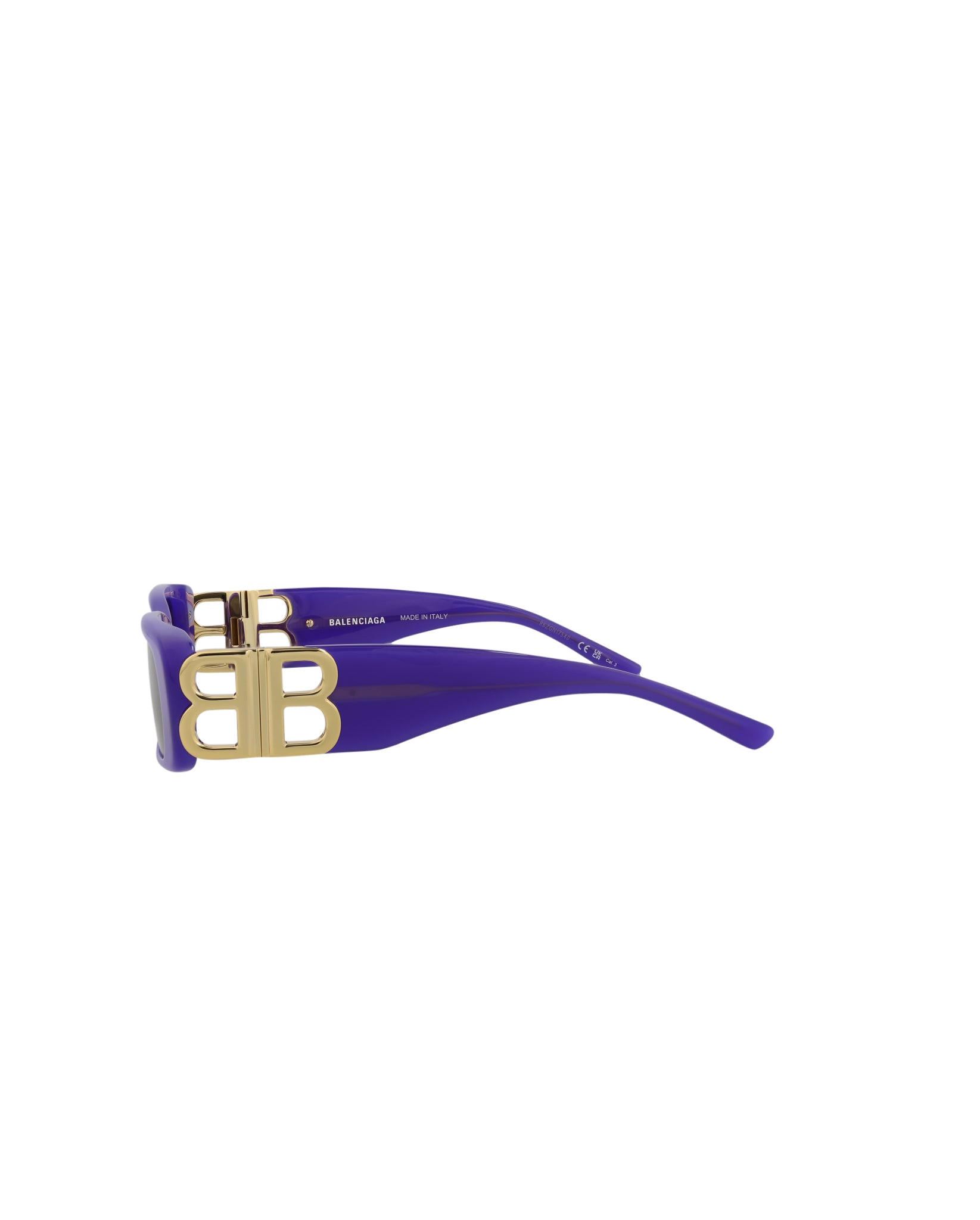 Balenciaga Womens Square/Rectangle Violet Gold Grey Fashion Designer Eyewear