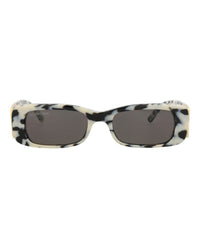 Balenciaga Womens Square/Rectangle Havana Gold Grey Fashion Designer Eyewear