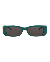 Balenciaga Balenciaga Womens Square/Rectangle Green Gold Grey Fashion Designer Eyewear