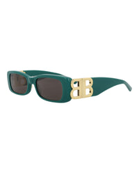 Balenciaga Balenciaga Womens Square/Rectangle Green Gold Grey Fashion Designer Eyewear