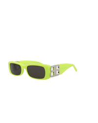 Balenciaga Womens Square/Rectangle Yellow Silver Grey Fashion Designer Eyewear