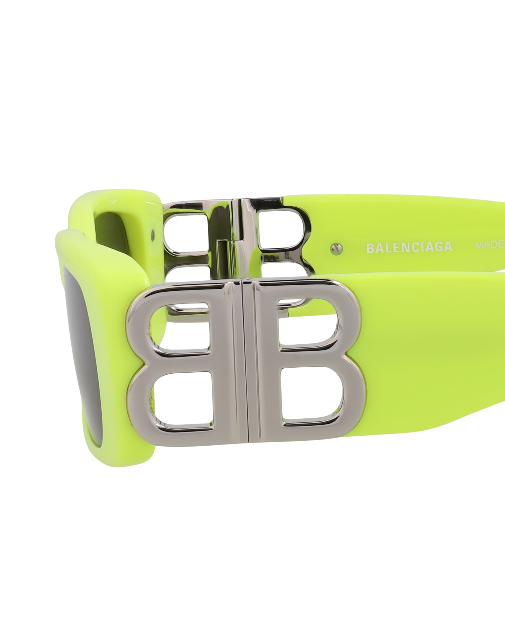 Balenciaga Womens Square/Rectangle Yellow Silver Grey Fashion Designer Eyewear