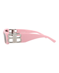 Balenciaga Balenciaga Womens Square/Rectangle Pink Silver Grey Fashion Designer Eyewear