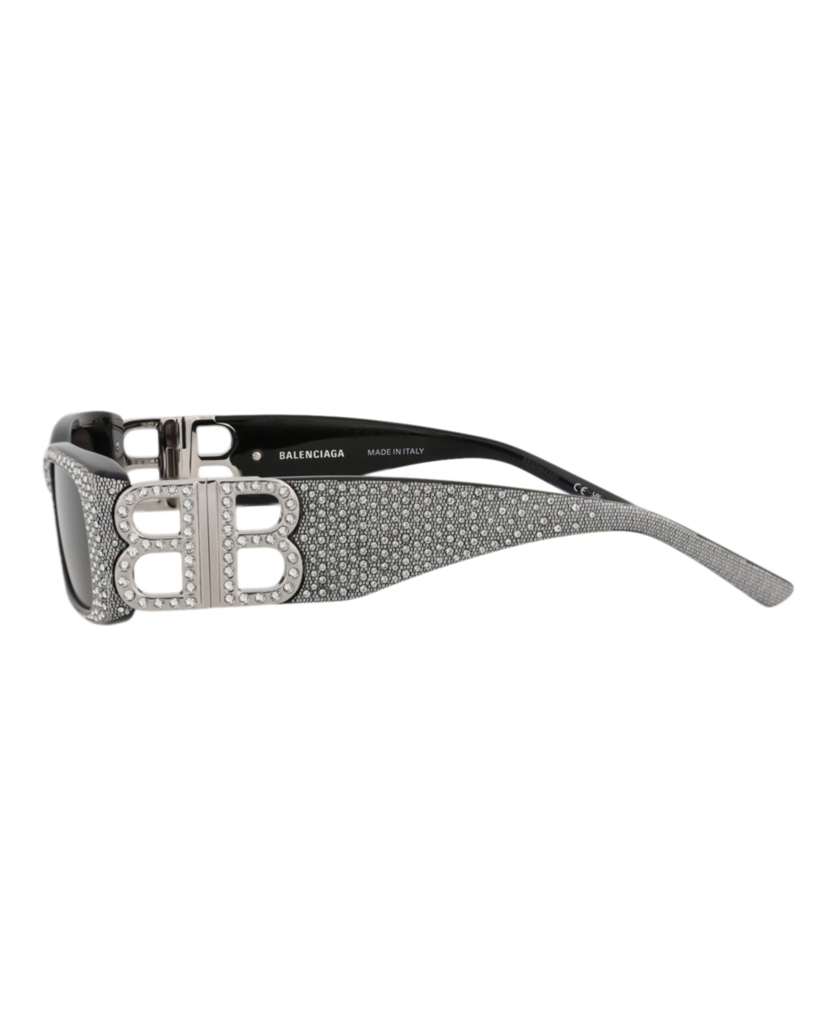 Balenciaga Balenciaga Womens Square/Rectangle Black Silver Grey Fashion Designer Eyewear
