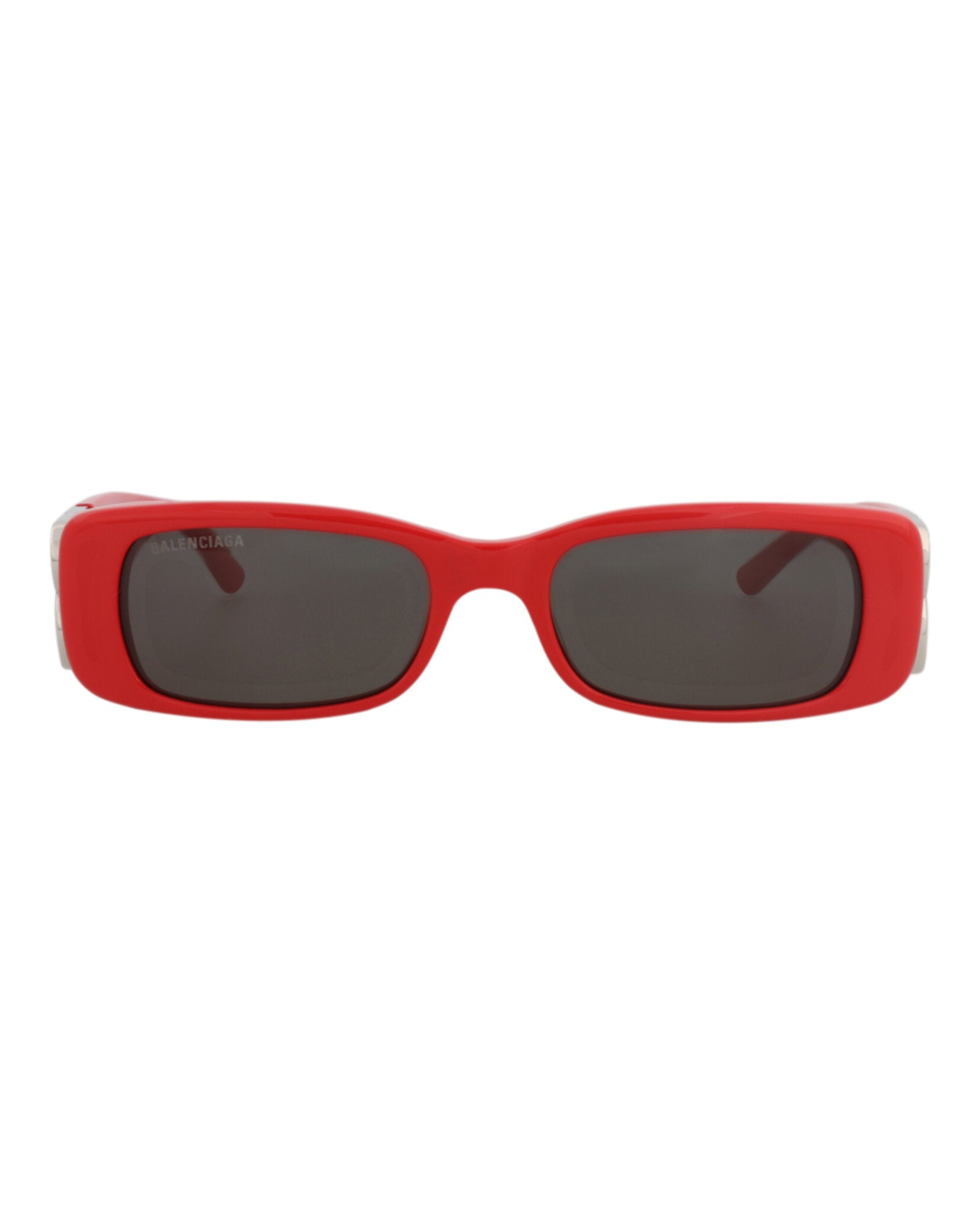 Balenciaga Balenciaga Womens Square/Rectangle Red Silver Grey Fashion Designer Eyewear