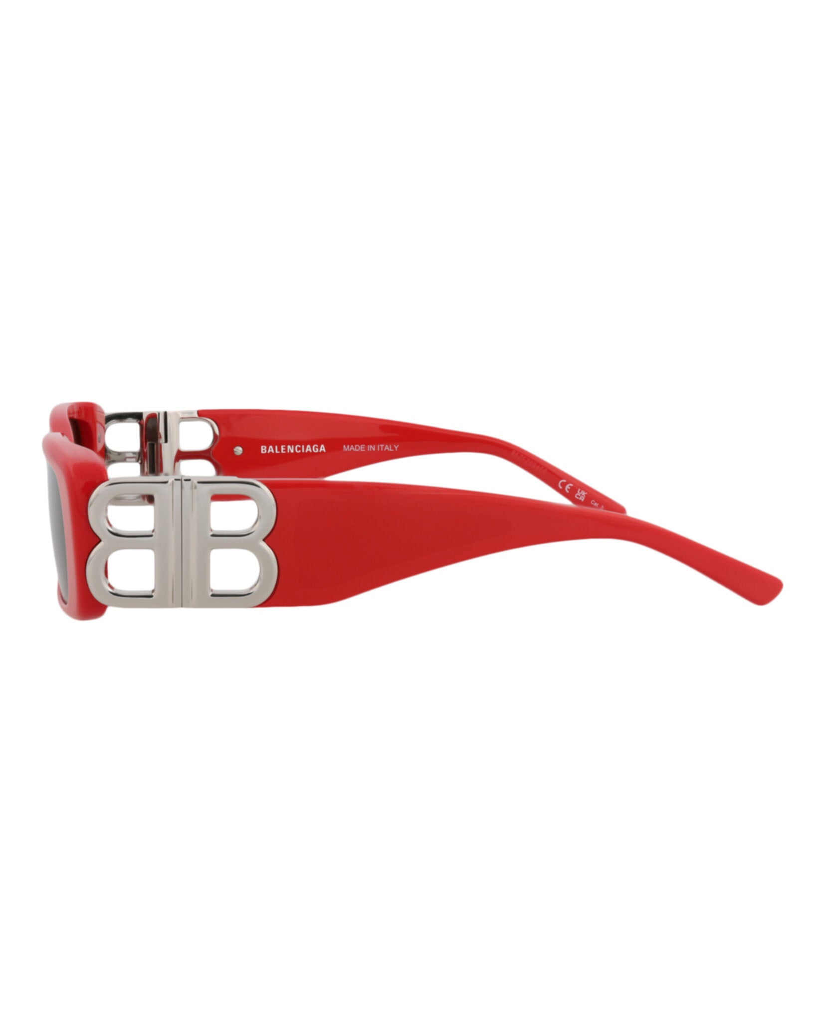 Balenciaga Balenciaga Womens Square/Rectangle Red Silver Grey Fashion Designer Eyewear