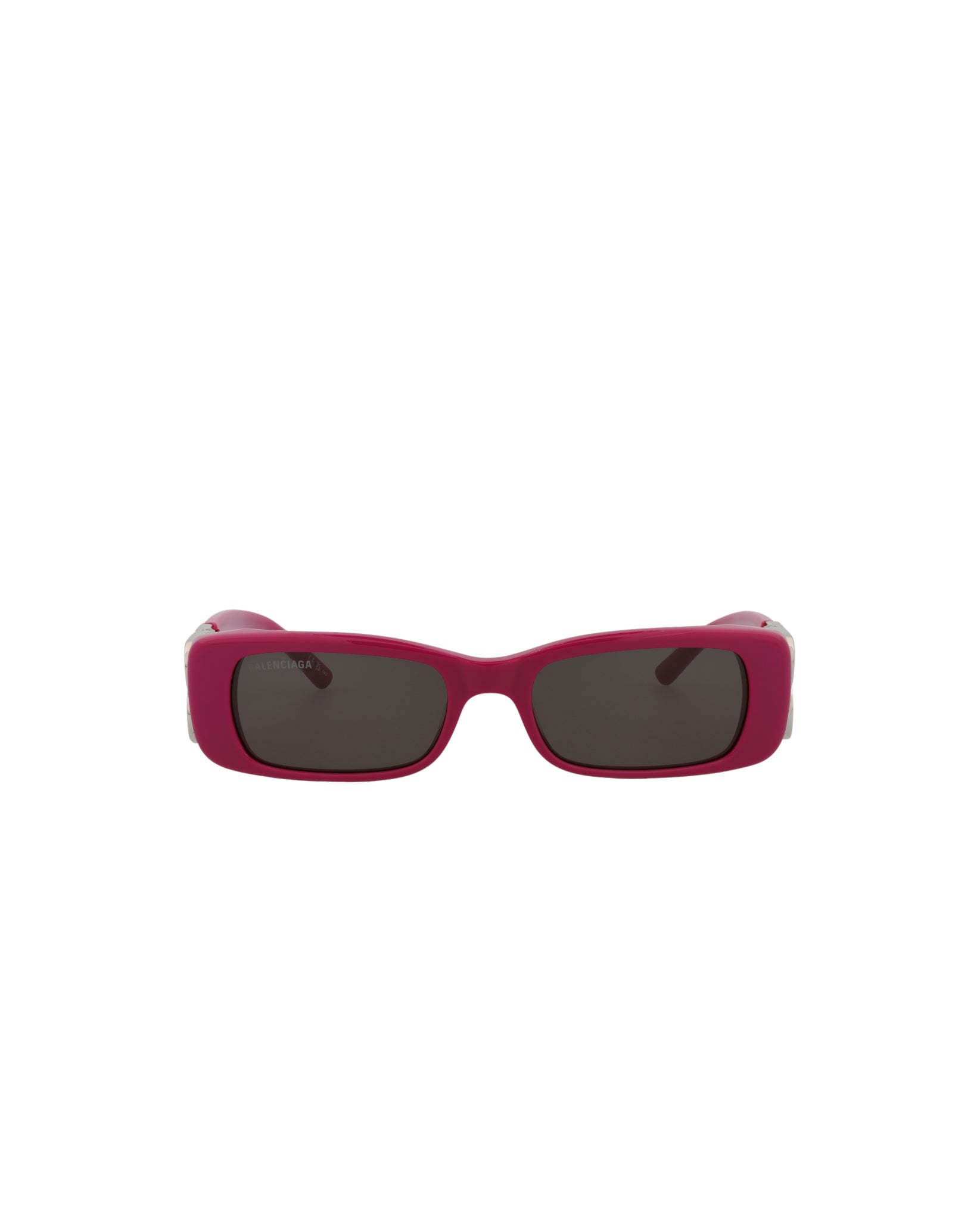 Balenciaga Womens Square/Rectangle Fuchsia Silver Grey Fashion Designer Eyewear